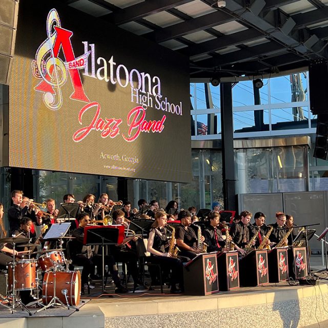 Allatoona Jazz Band performing at the BatteryATL