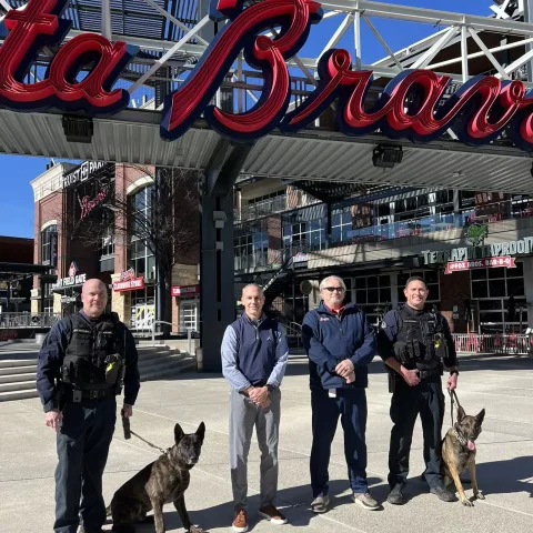 The Atlanta Braves and The Battery Atlanta Provide Funds for Cobb County Police Department to Acquire Newest K9 Officer
